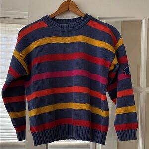 Colorful Striped Vintage  Crewneck Sweater